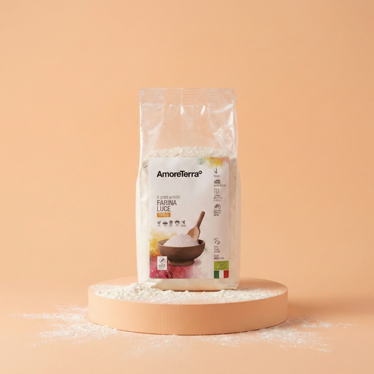 Farina Luce 9 Grani Antichi Tipo 0 (molitura a pietra) - Bio 500g.