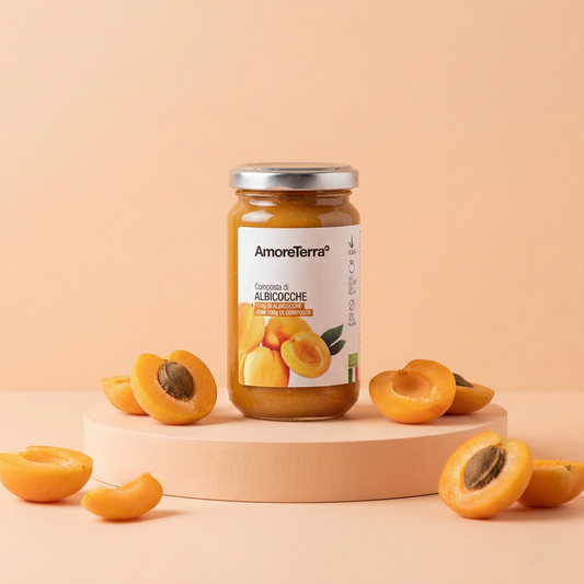 Composta di albicocche (senza pectina, solo zuccheri della frutta) - Bio 220g.