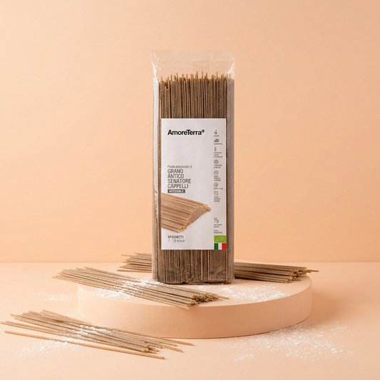 Spaghetti integrali Senatore Cappelli - artigianale, BIO, grani antichi 500g.