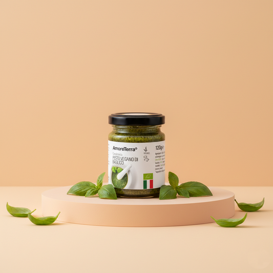 Pesto di basilico vegano "con basilico genovese DOP" - Bio