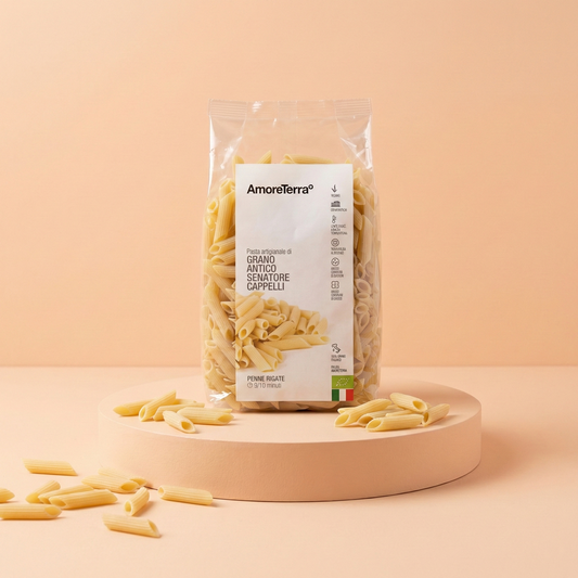 Penne rigate Senatore Cappelli - artigianale, BIO, grani antichi 500g.