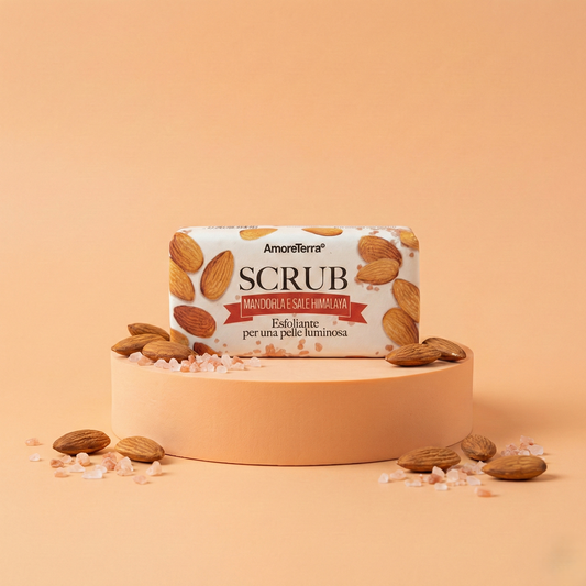 SCRUB Sapone naturale, Mandorla e sale Himalaya