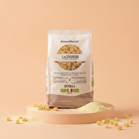 Ditali tradizionale "LaGranum" - artigianale, BIO, grano italiano 500g.