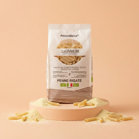 Penne rigate tradizionali "LaGranum" - artigianale, BIO, grano italiano 500g.