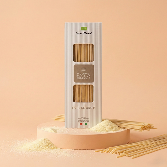 Spaghettoni tradizionali "LaGranum" - artigianale, BIO, grano italiano 500g.
