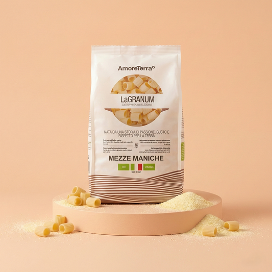 Mezze maniche tradizionali "LaGranum"- artigianale, BIO, grano italiano 500g.
