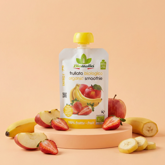 Frullato di mela, fragola e banana 100% BIO 120 g