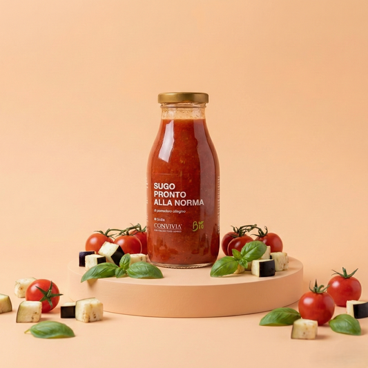 Sugo pronto di pomodoro ciliegino alla norma bio 250g