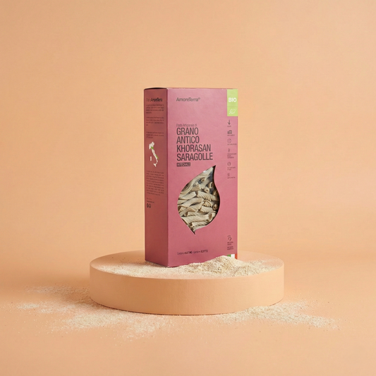 Torchietti di grano khorasan - artigianale, BIO, grani antichi Italia, 500g.