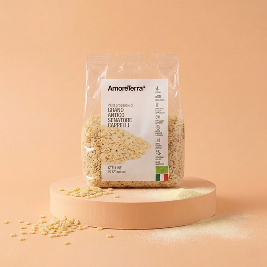 Stelline Senatore Cappelli - artigianale, BIO, grani antichi 500g.