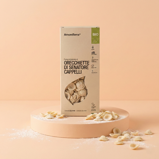 Orecchiette di Senatore Cappelli - artigianale, BIO, grani antichi 500g.