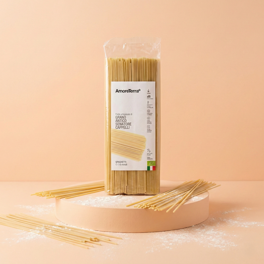 Spaghetti Senatore Cappelli - artigianale, BIO, grani antichi 500g.