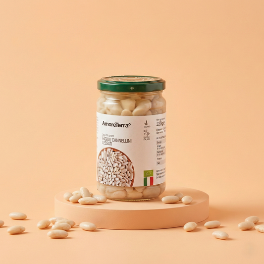 Fagioli cannellini lessati  Bio Italia 300g.