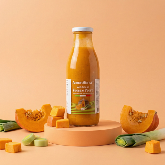 Vellutata bio | Zucca e porro | 500ml| AmoreTerra