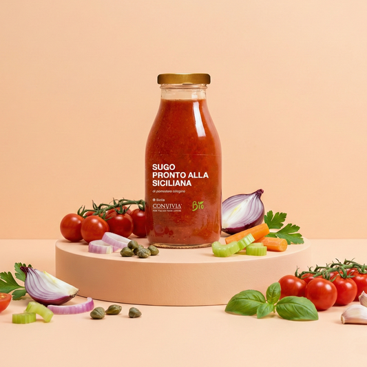 Sugo pronto di pomodoro ciliegino alla siciliana bio 250g