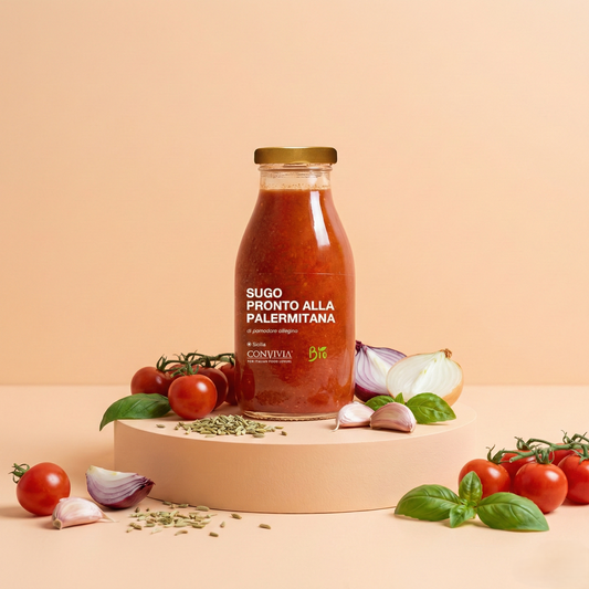 Sugo pronto di pomodoro ciliegino alla palermitana bio 250g